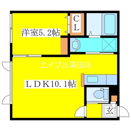 北広島駅 徒歩15分 1階の物件間取画像